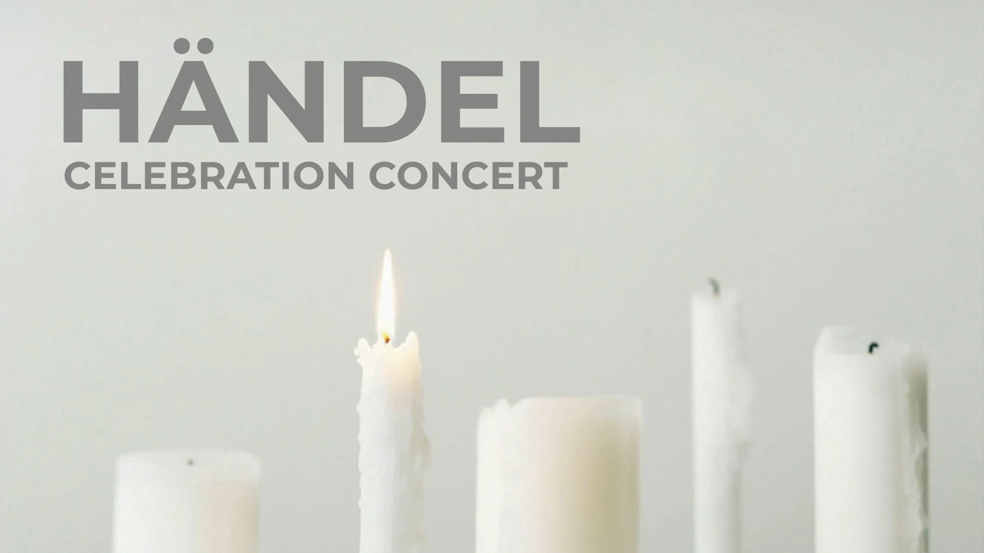 Händel Celebration Concert poster